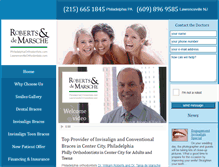 Tablet Screenshot of philadelphiaorthodontists.com